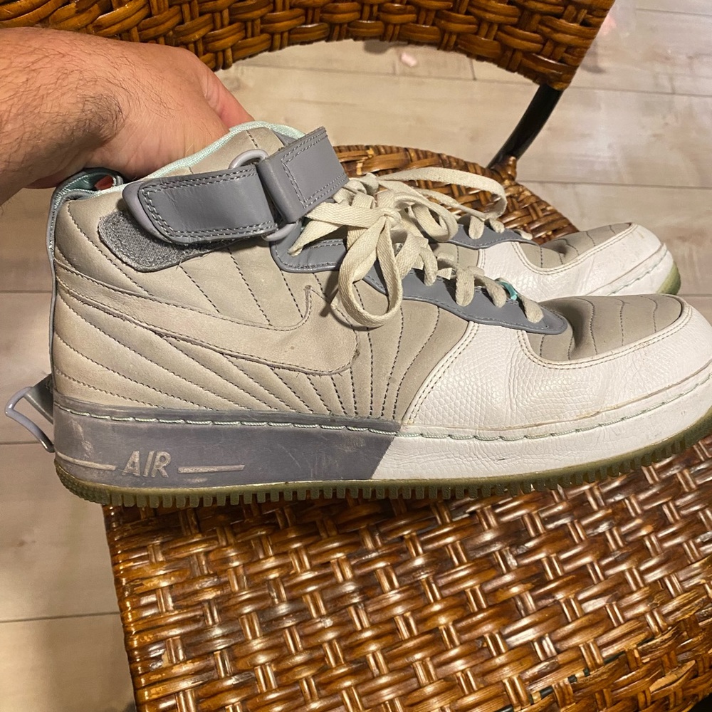 AIR JORDAN FUSION AF1 AJF 12 USED SZ 12 STEALTH GLACIER ICE CHUTNEY 318546 071